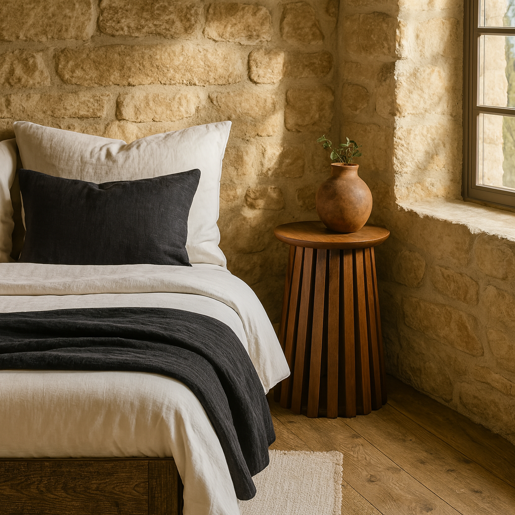 Birmingham Slatted Mango Wood Side Table