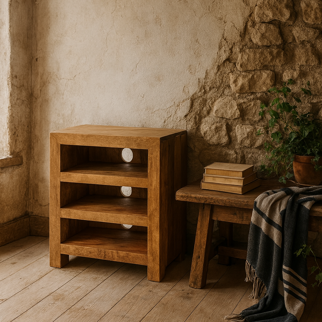 Manila Light Mango Wood Small TV Media Unit