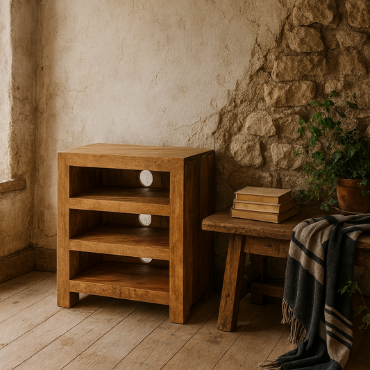 Manila Light Mango Wood Small TV Media Unit