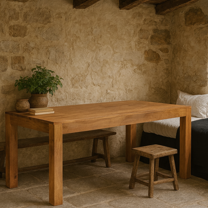 Manila Large 180cm Light Mango Wood Dining Table