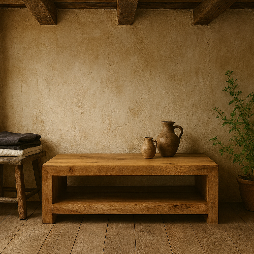 Manila Light Mango Wood Large Coffee Table