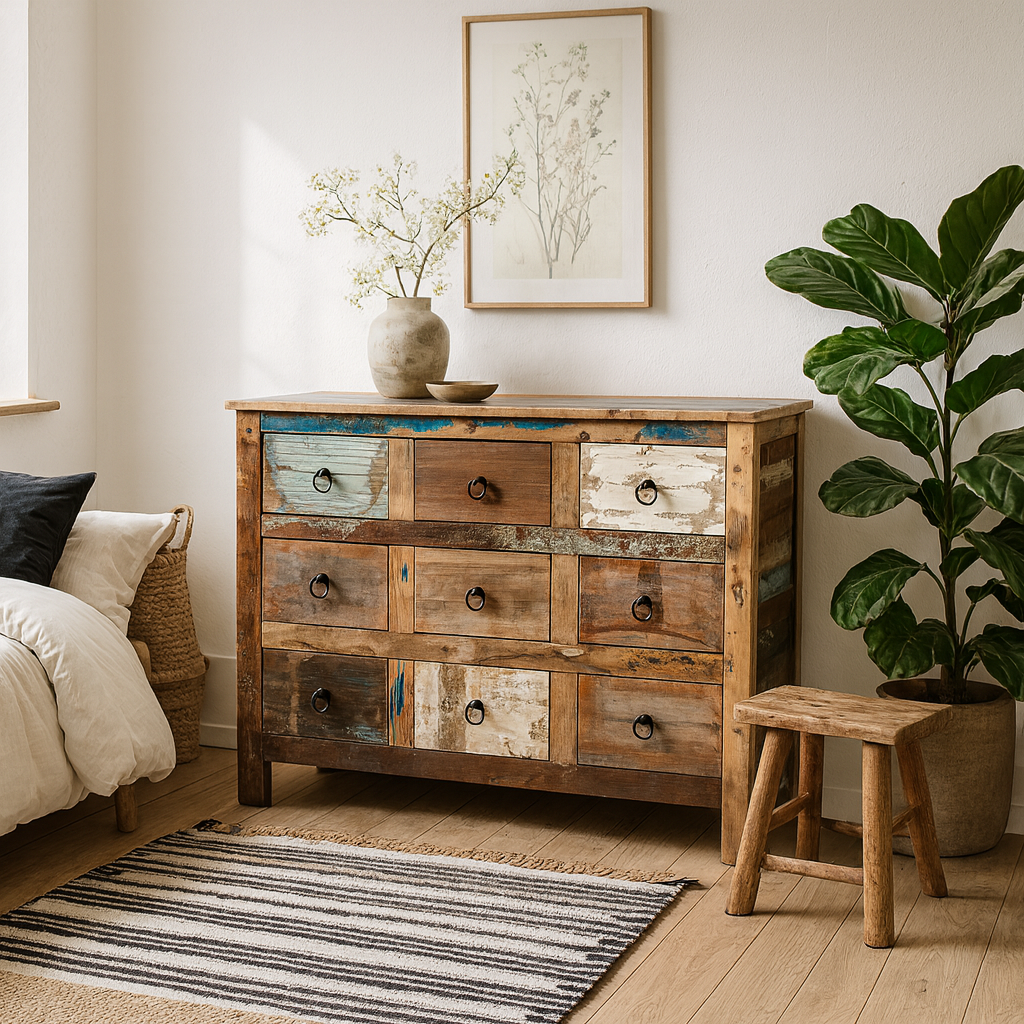 Seattle Reclaimed Wood 9 Drawer Chest