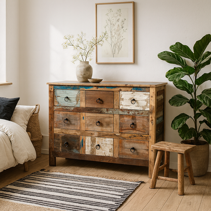 Seattle Reclaimed Wood 9 Drawer Chest