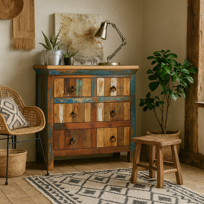 Seattle Reclaimed Wood 4 Drawer Chest