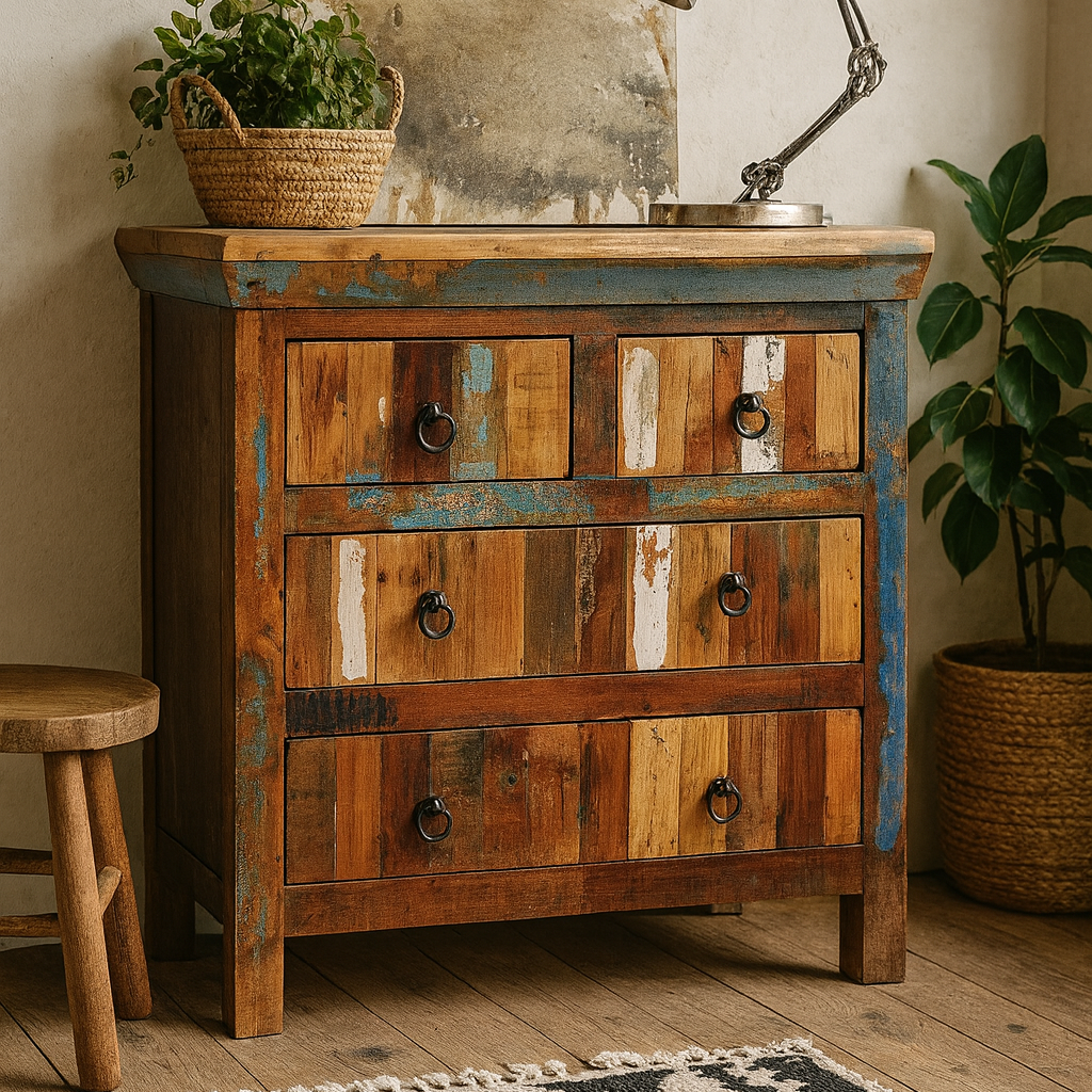 Seattle Reclaimed Wood 4 Drawer Chest