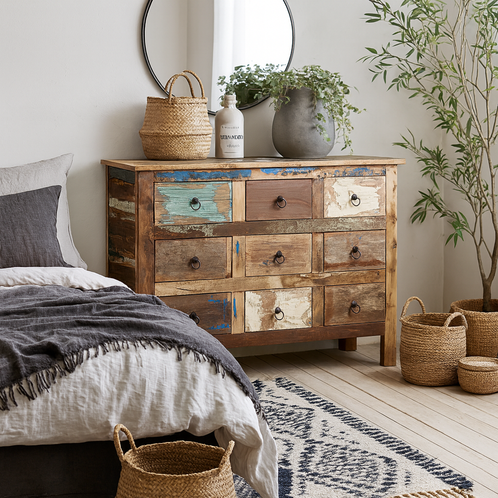 Seattle Reclaimed Wood 9 Drawer Chest