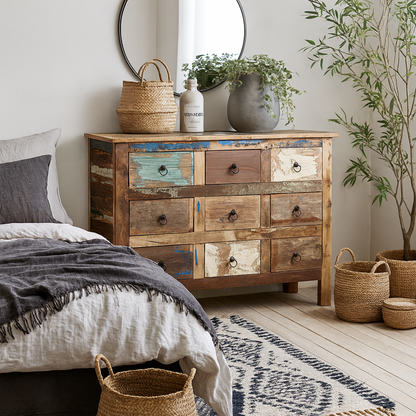 Seattle Reclaimed Wood 9 Drawer Chest