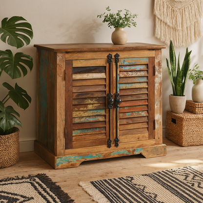 Seattle Reclaimed Wood 2 Door Sideboard Cabinet