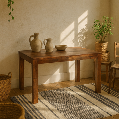 Phuket 180cm Dark Mango Wood Large Dining Table