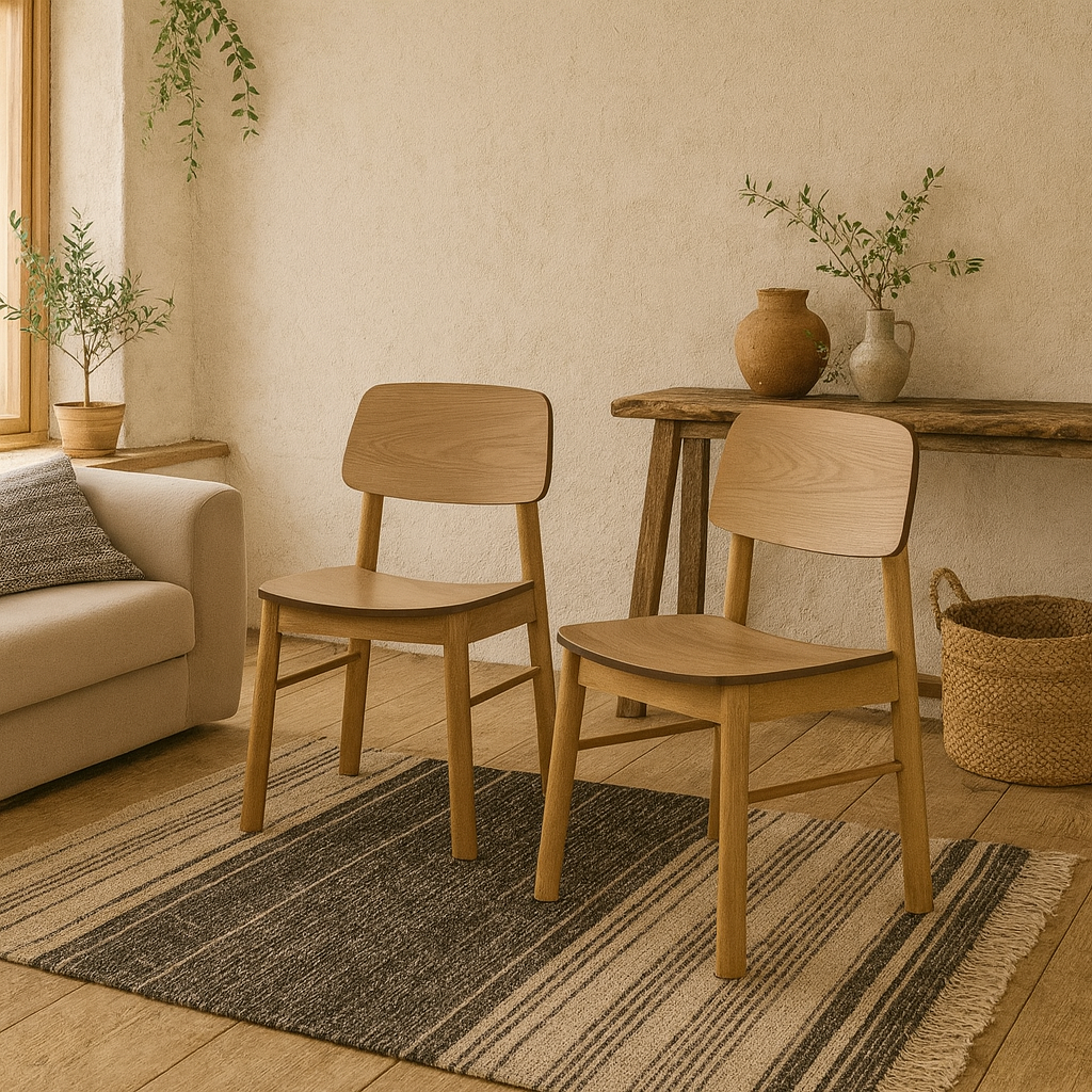 Set of 2 Quietwood Oak Dining Chair