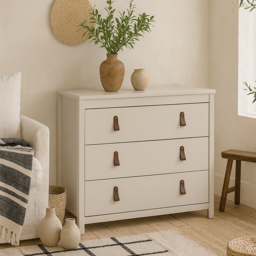 Wildberry Cashmere Wooden Chest 3 Drawers