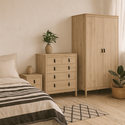 Wildberry 3 Piece Natural Oak Bedroom Furniture