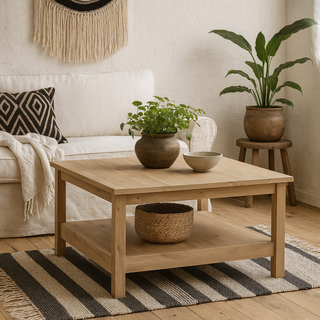 Wildberry Natural Oak Wood Coffee Table