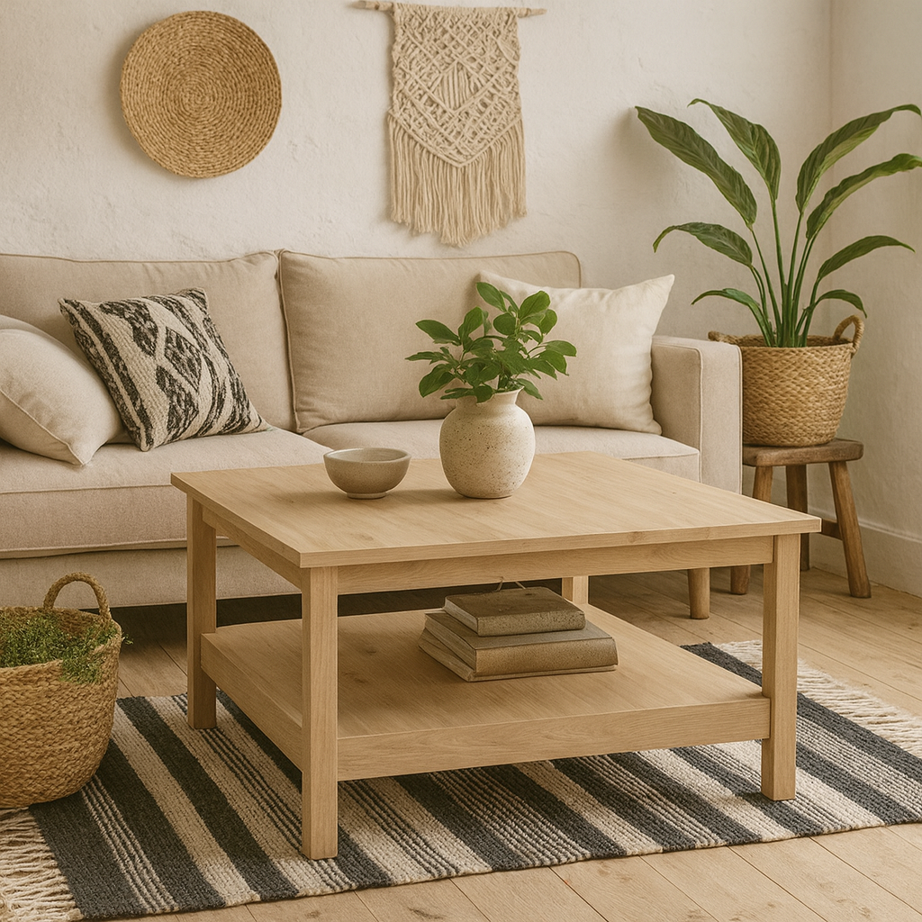 Wildberry Natural Oak Wood Coffee Table