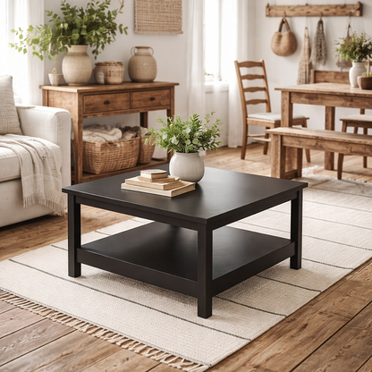 Gossmere Matt Black Coffee Table