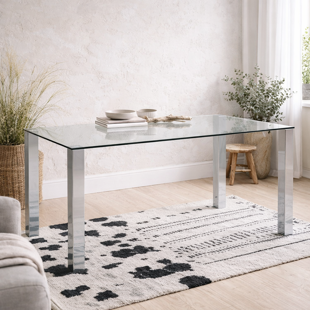 Vordingborg Dining Table with Glass Top
