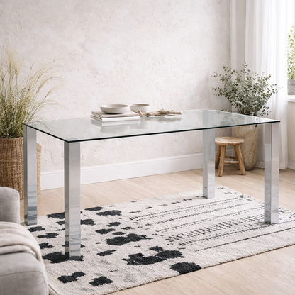 Vordingborg Dining Table with Glass Top