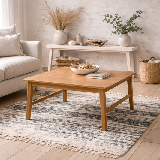Meadowrest Square Oak Wood Coffee Table