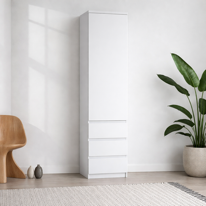 Billabong White Wooden 4 Drawer Office Desk