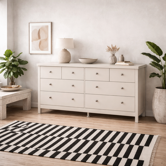 Gossmere Natural Cashmere Chest 8 Drawers