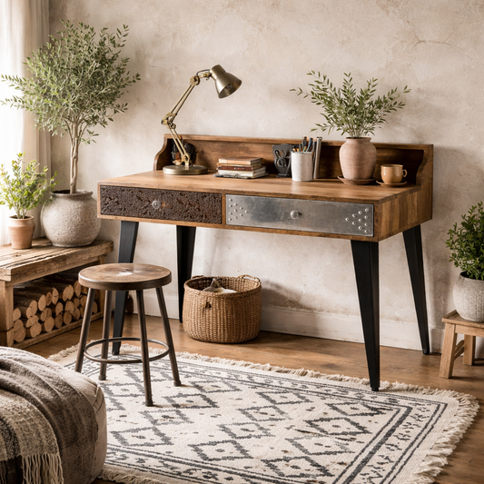 Kokkola Quirky 2 Drawer Office Desk