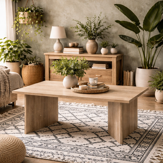 Naestved  Sonoma Oak Wood Coffee Table