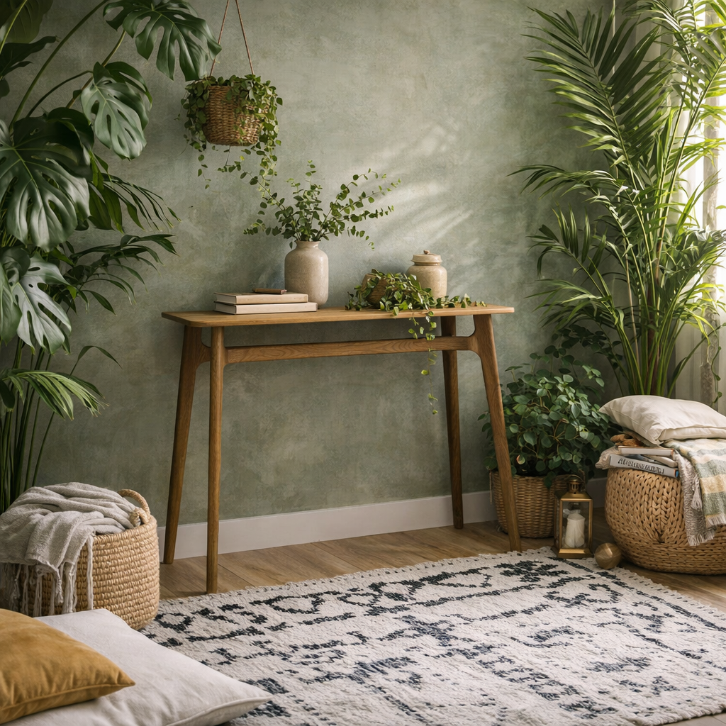 Boyle Dark Brown Wood Console Table