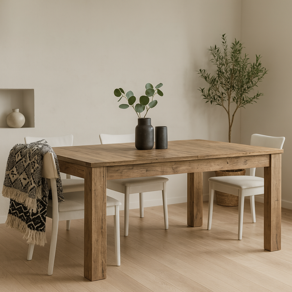 Juniper Extending 6 Seater Chestnut Wood Effect Dining Table