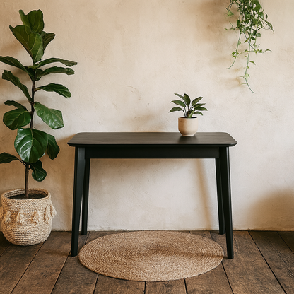 Saffron Black Wooden Office Desk