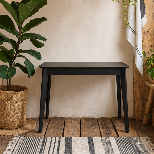 Saffron Black Wooden Office Desk