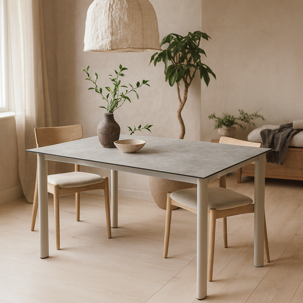 Yokohama Grey Ceramic Dining Table