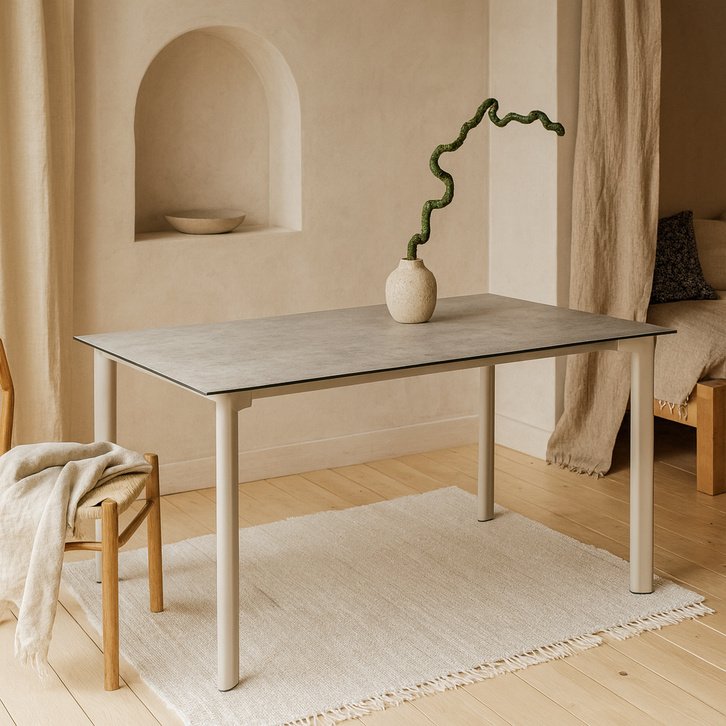 Yokohama Grey Ceramic Dining Table