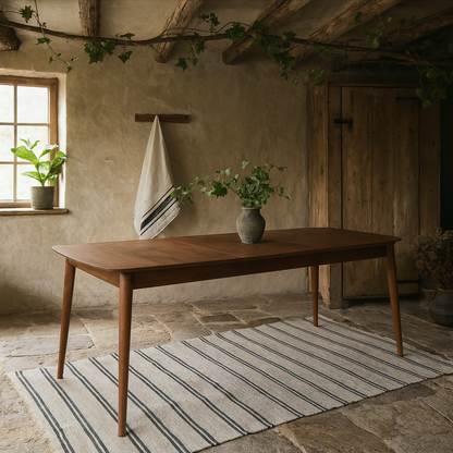 Novi Sad Walnut Wood Effect Rectangular Extending Dining Table