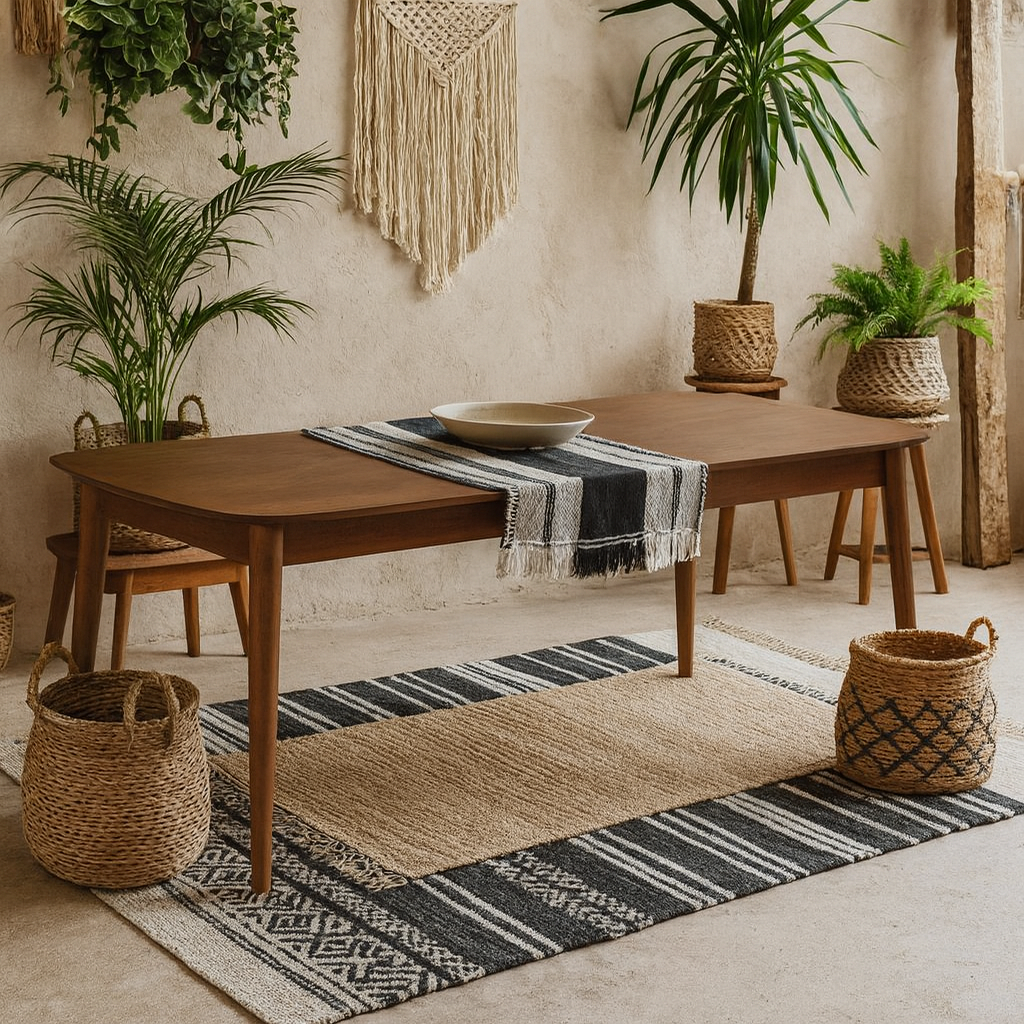 Novi Sad Walnut Wood Effect Rectangular Extending Dining Table