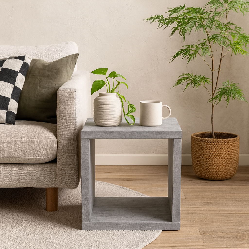 Shanghai Concrete Grey Singular Storage Unit 1 Shelf