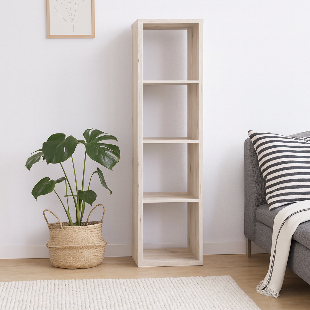 Mauro 3 Shelves Storage Unit in Sand Oak