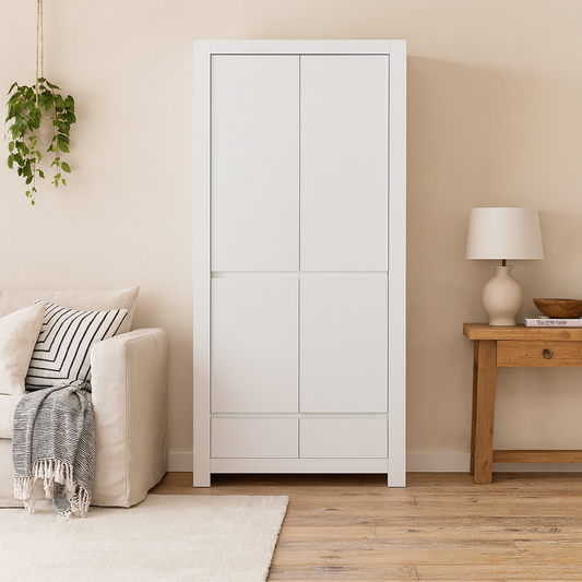 Vienna Alpine White Wardrobe 2 Door