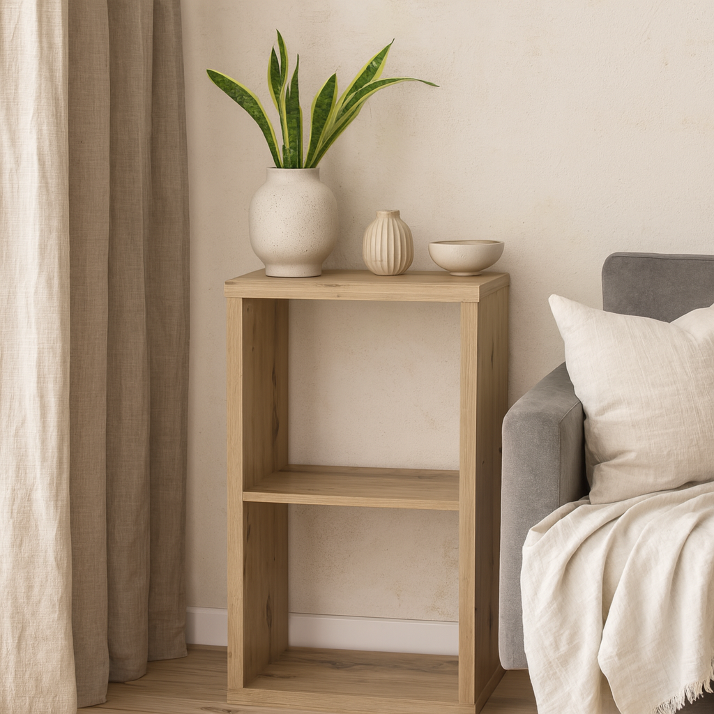 Mauro 1 Shelf Storage Unit in Artisan Oak