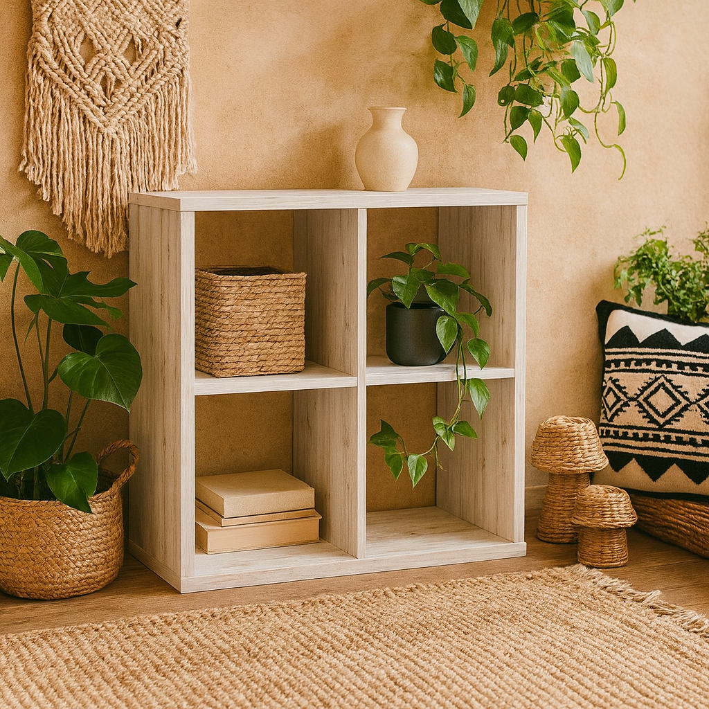 Mauro 2x2 Storage Unit in Sand Oak
