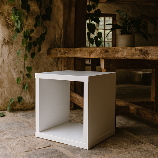 Mauro Singular Storage Unit in Matt White