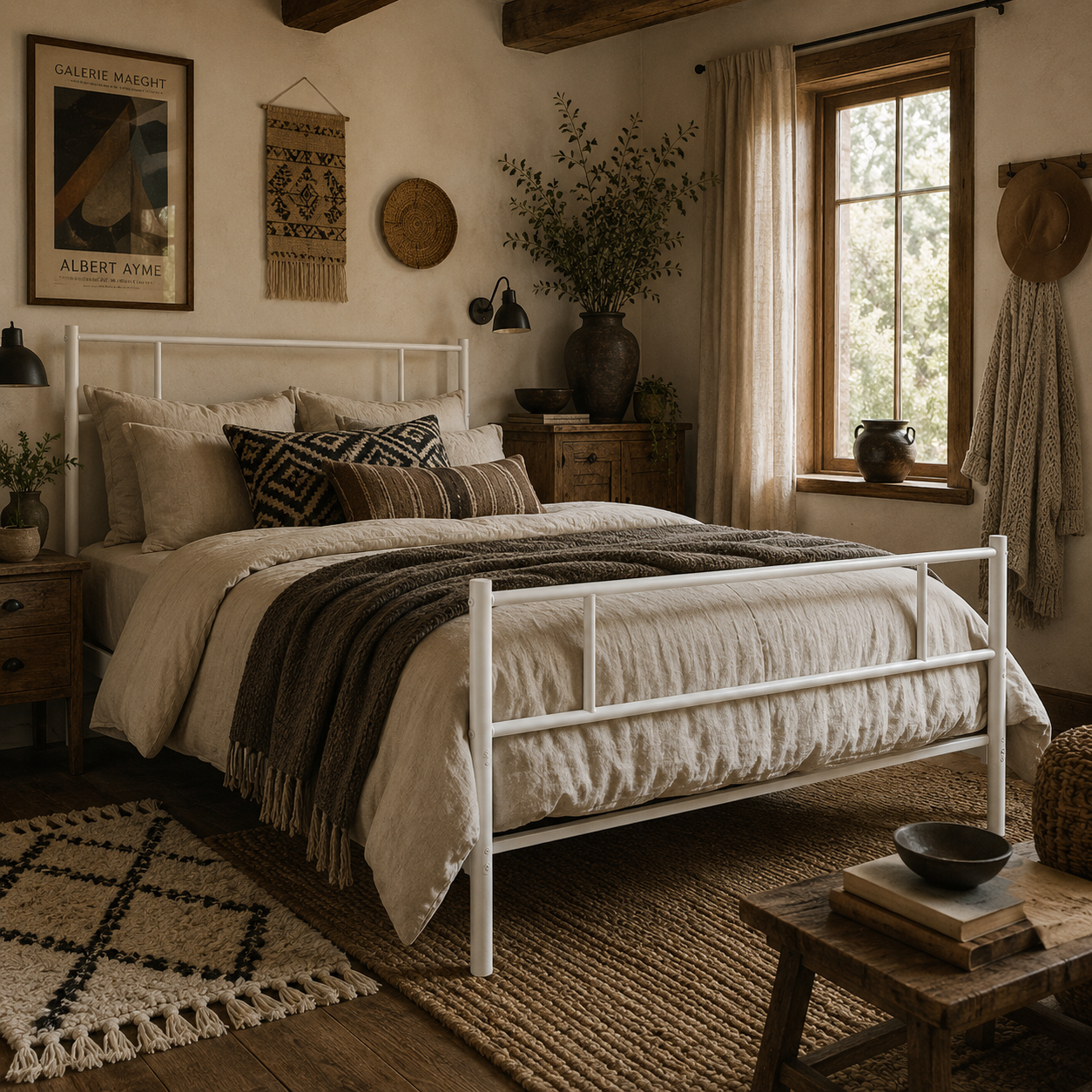 Bamika 3FT Single Metal Bed Frame With Headboard Footboard Strong Slat Base