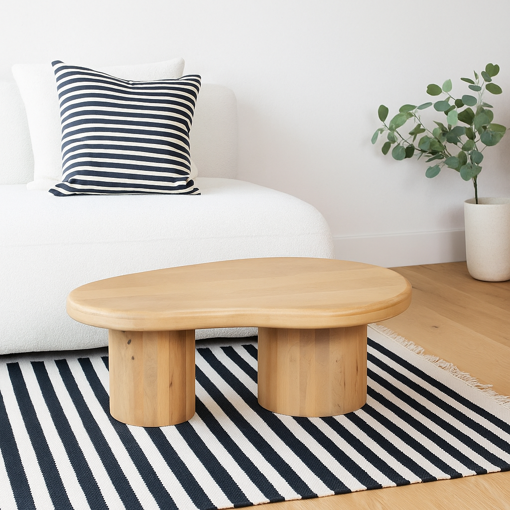 Buffalo Abstract Natural Mango Wood Coffee Table