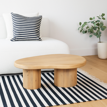 Buffalo Abstract Natural Mango Wood Coffee Table