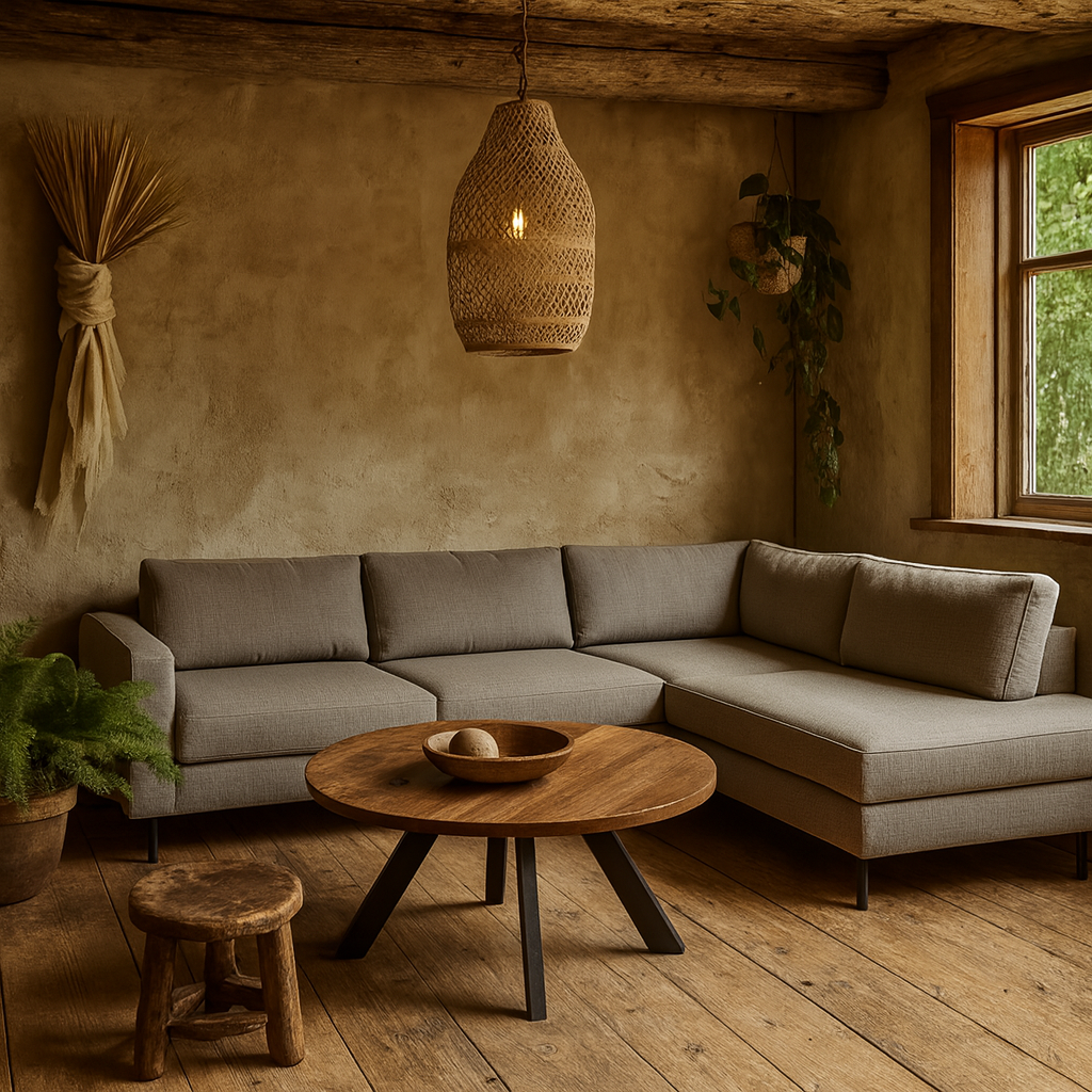 San Sebastian Right Hand Corner Sofa Upholstered Light Grey Fabric