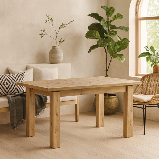 Faro 8 Seater Extendable Artisan Oak Effect Dining Table
