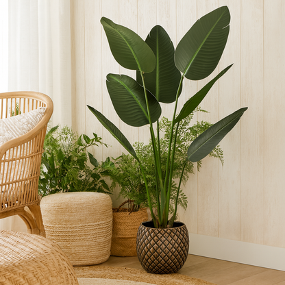 Portland Grey Diamond Pattern Ceramic Planter