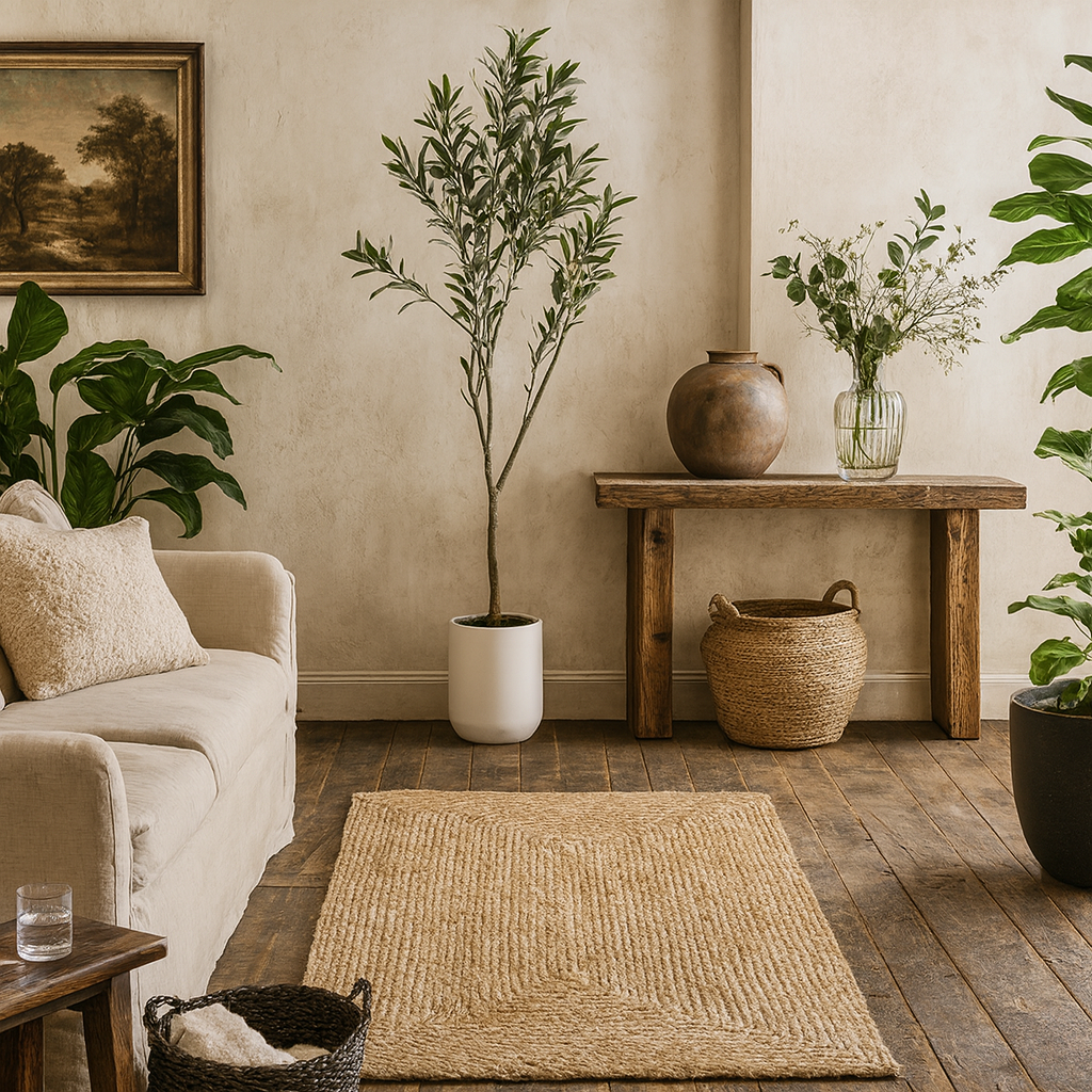 150cm Tall Mediterranean Artificial Olive Tree In White Ceramic Pot