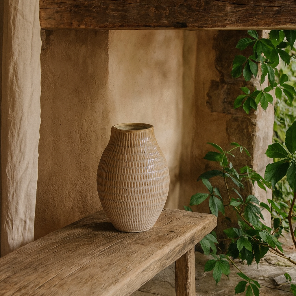 Solmere Medium Textured Ceramic Vase