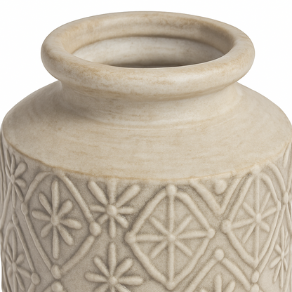 Meadowthorn Vintage Inspired Glazed Ceramic Vase