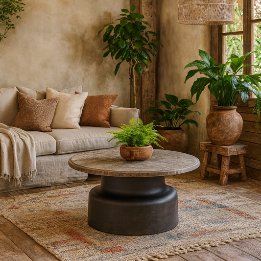 Les Orangers Round Coffee Table